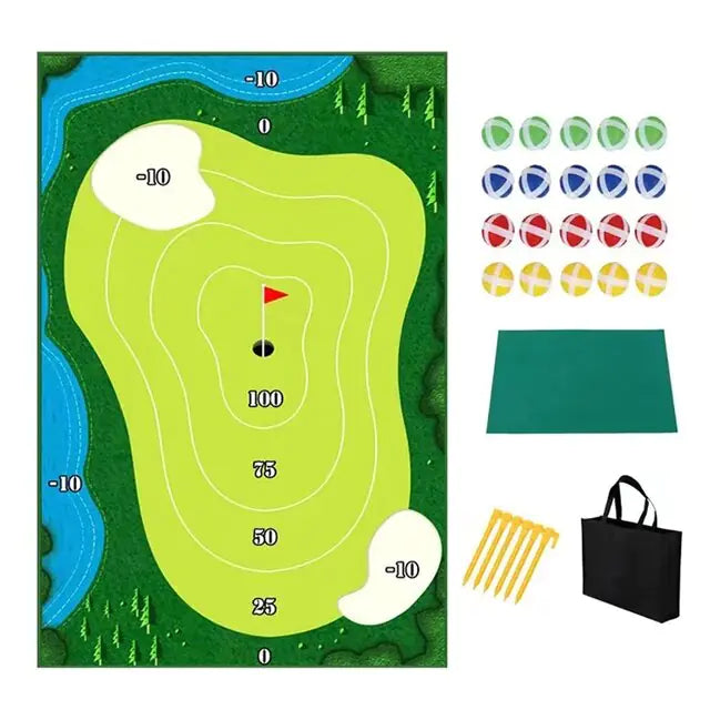 Mini Golf Game Set With High Quality Golf Training Pad